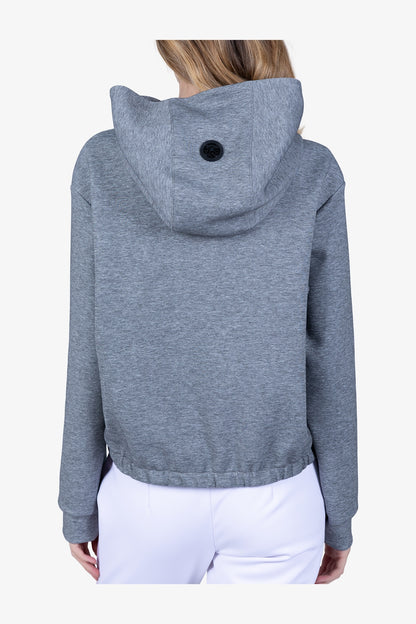 "S"型3D圖案連帽套頭衫