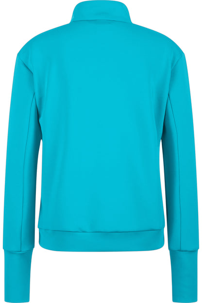 "S"型鐳射圖案拉鏈立領衛衣