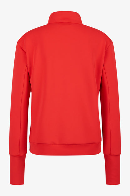 "S"型鐳射圖案拉鏈立領衛衣