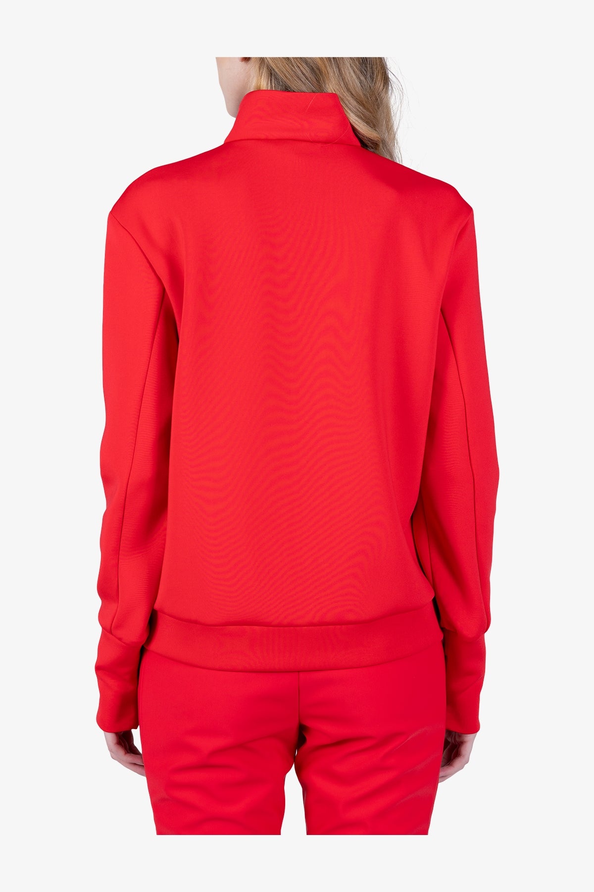 "S"型鐳射圖案拉鏈立領衛衣