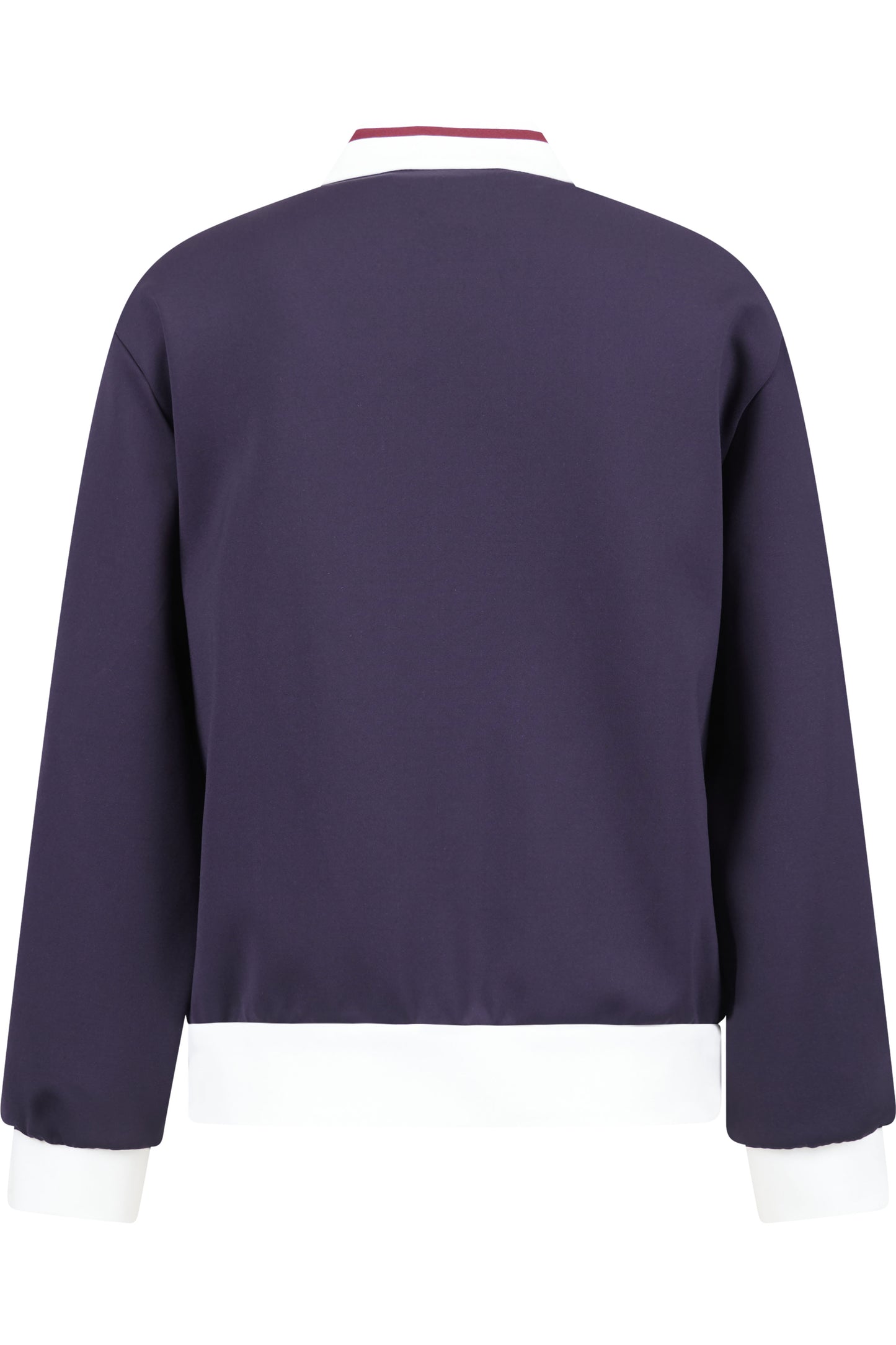 “S"徽標圖案撞色邊學院風夾克