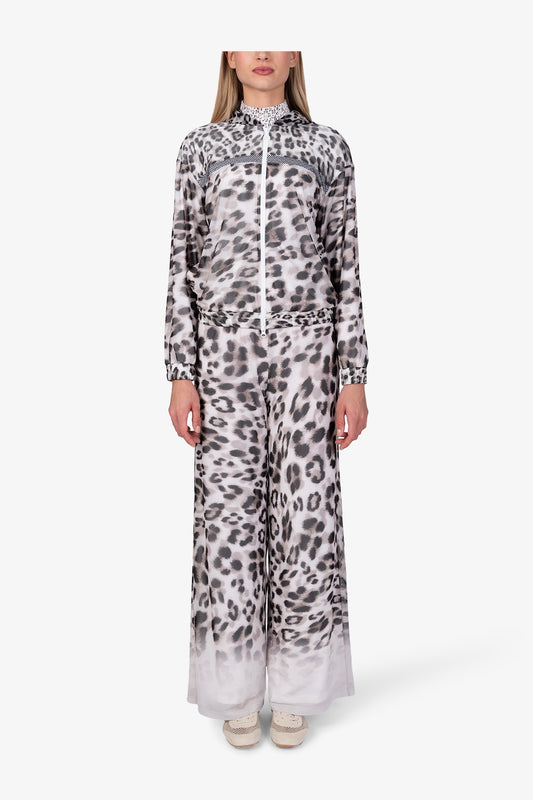 Lightweight Jersey Jacket in Leo Print