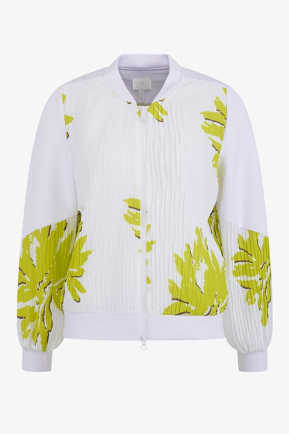 Sweat Jacket with Floral Print