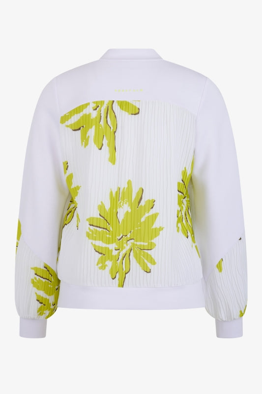 Sweat Jacket with Floral Print