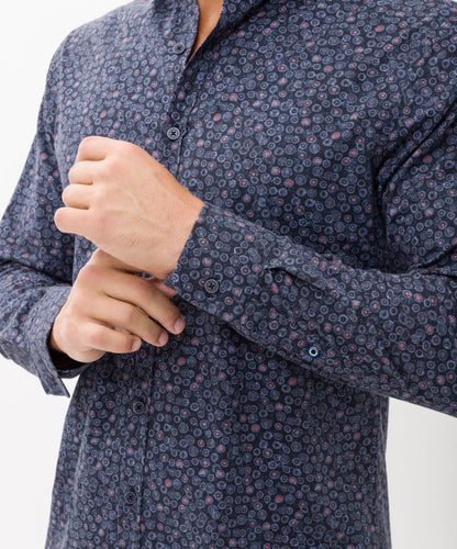 Hi-FLEX Shirt with Fashionable Minimal Pattern