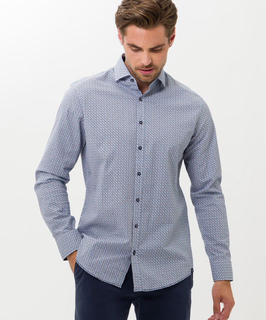 Hi-FLEX Shirt with Fashionable Minimal Pattern