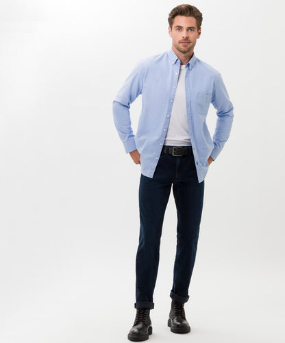 Shirt with Button Down Collar