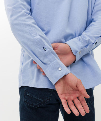 Shirt with Button Down Collar