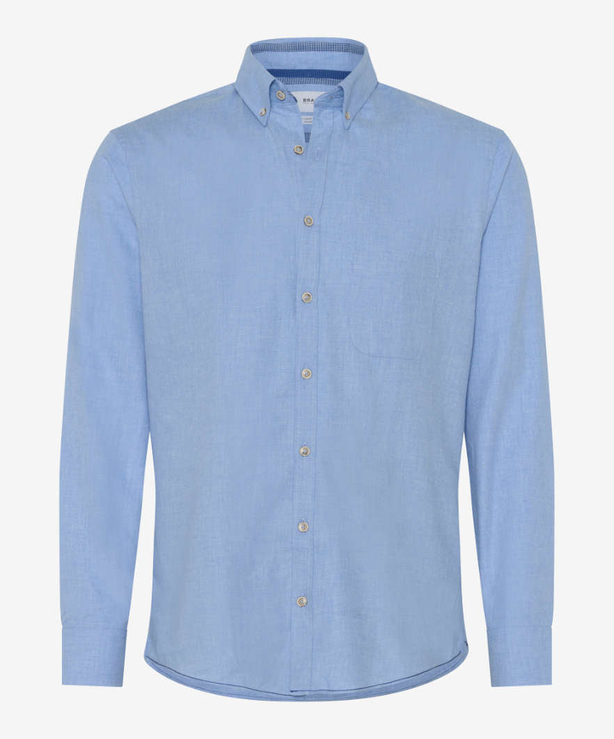 Shirt with Button Down Collar