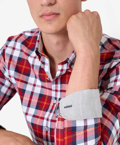 Chequered Shirt Made From Fine, Winter Flannel