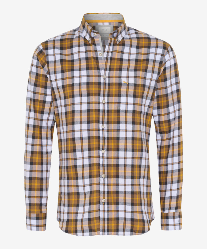 Chequered Shirt Made From Fine, Winter Flannel