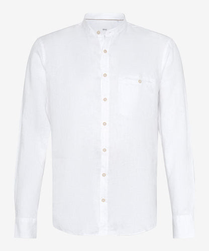 Stand-up Collar Shirt in Summery Linen