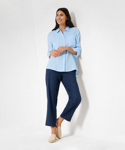 Feminine Shirt Blouse Made from Pure Linen