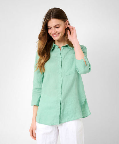 Feminine Shirt Blouse Made from Pure Linen