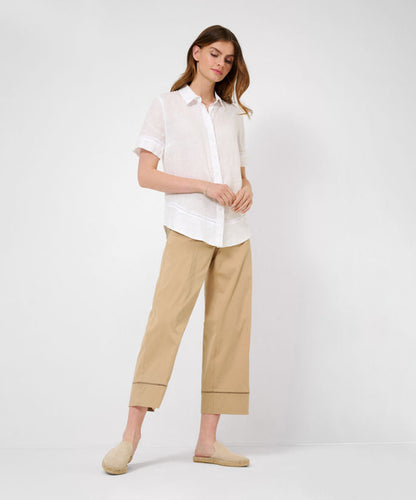 Feminine Shirt Blouse Made from Pure Linen