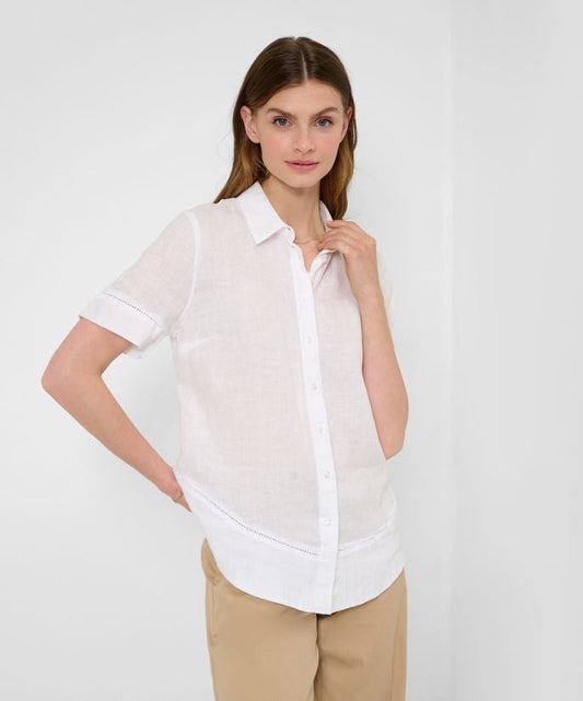 Feminine Shirt Blouse Made from Pure Linen