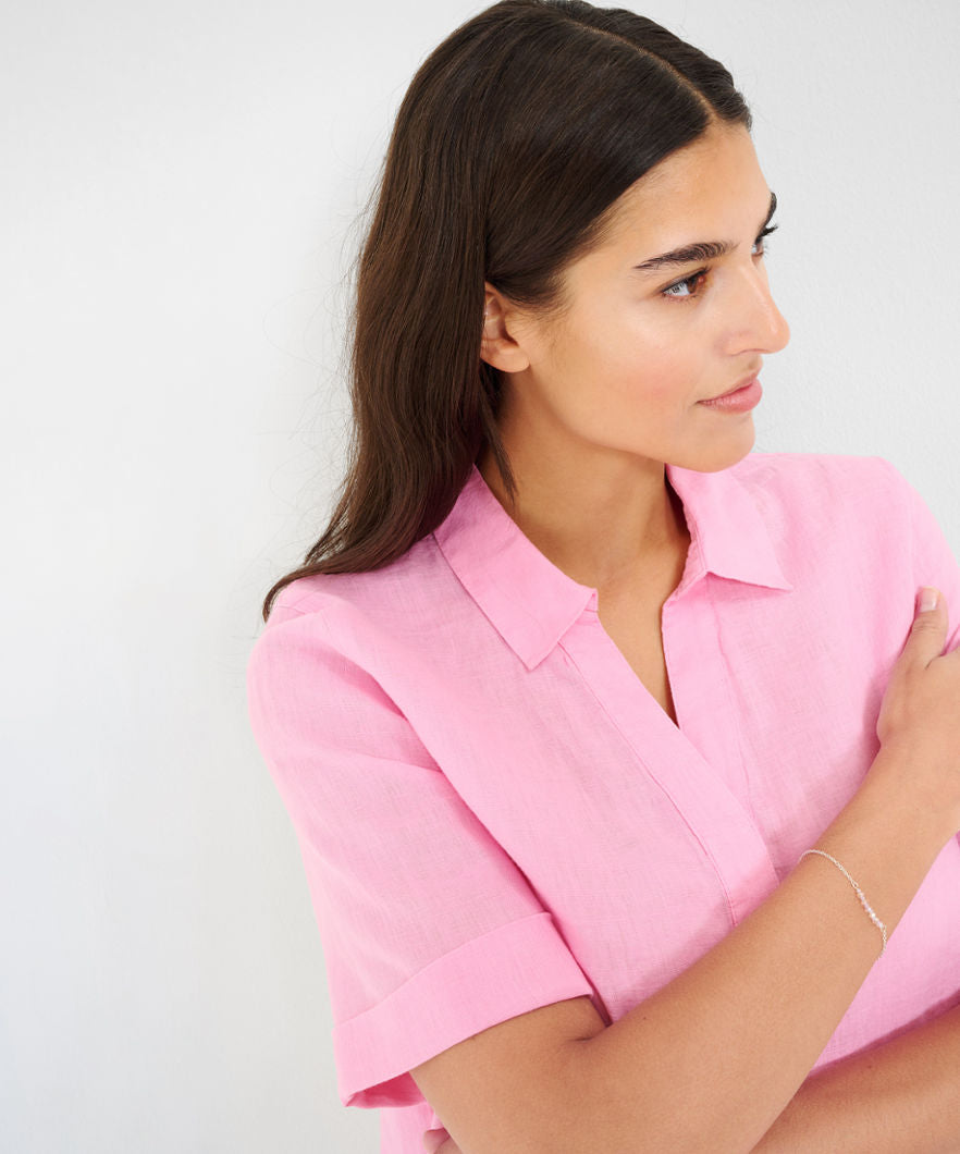 V-neck Blouse in Linen