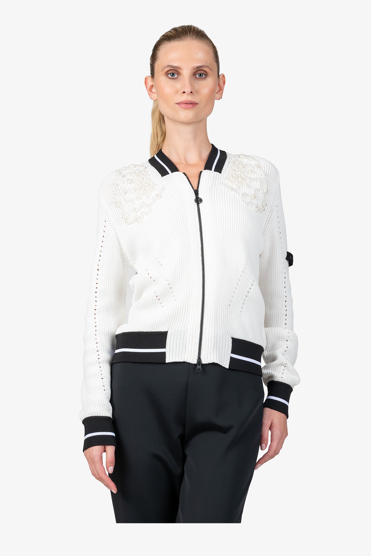 Cardigan with College Collar