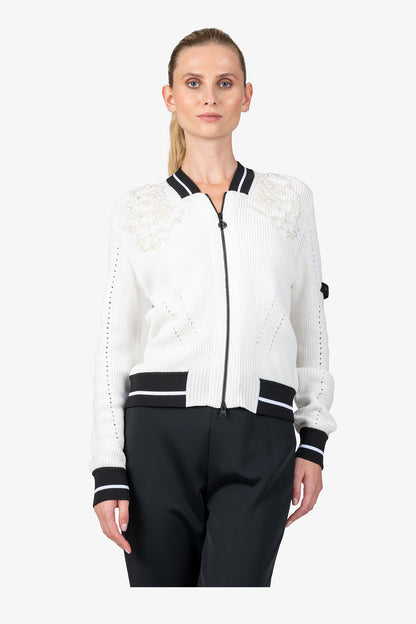 Cardigan with College Collar