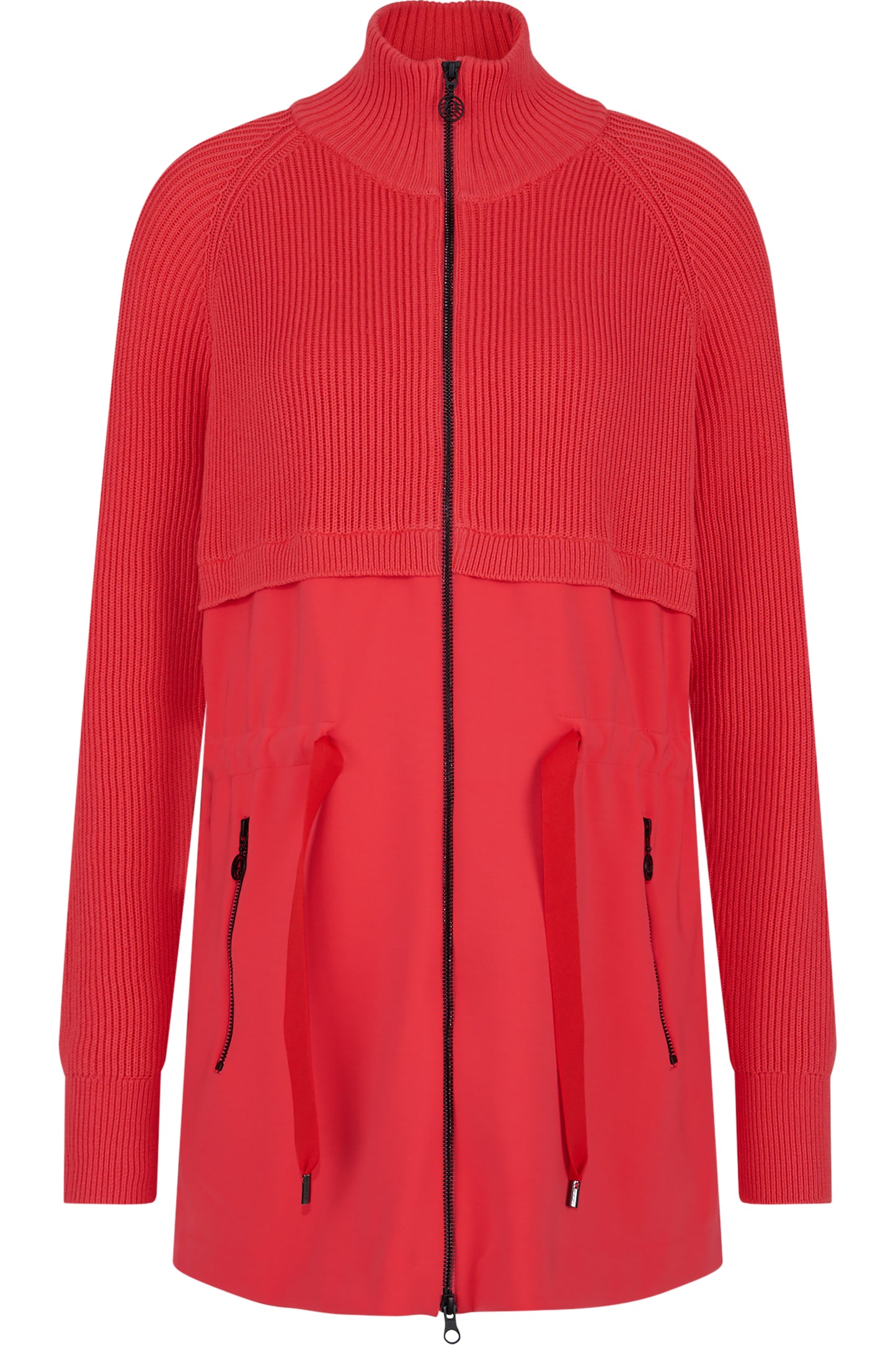 Parka with Knitted Top