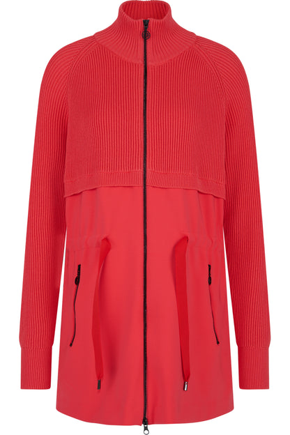 Parka with Knitted Top