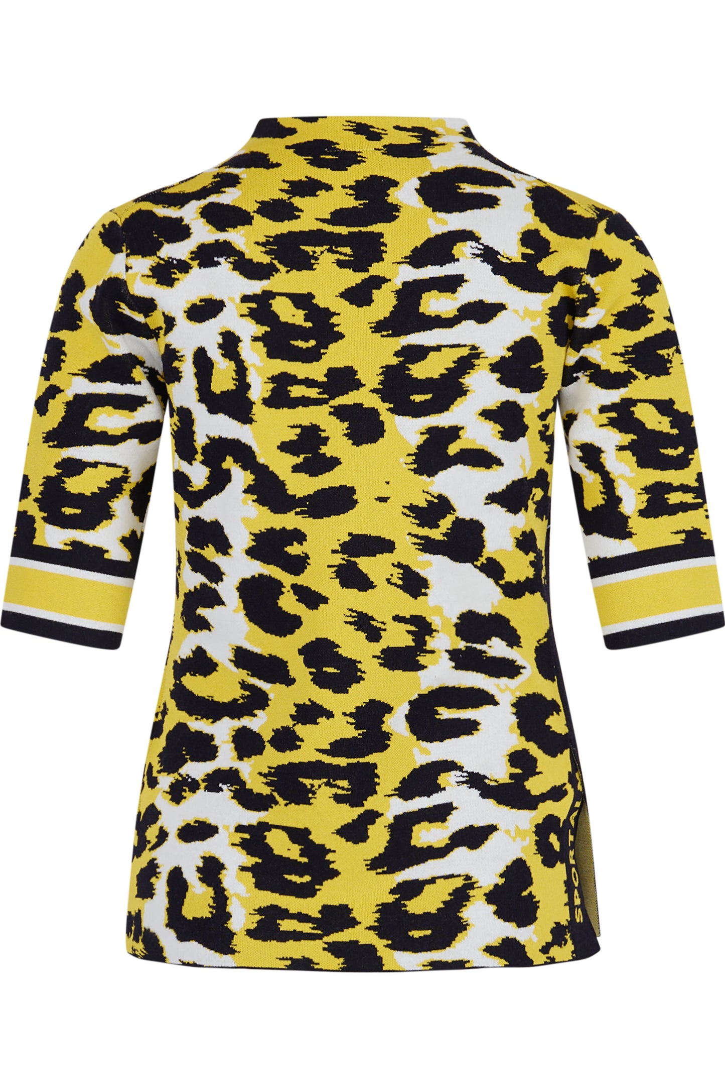 Short-sleeved Jumper with Stand-up Collar