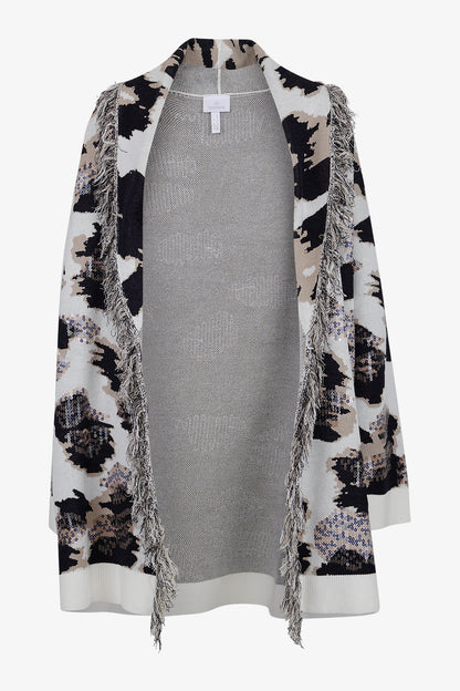 Knitted Coat with Shawl Collar