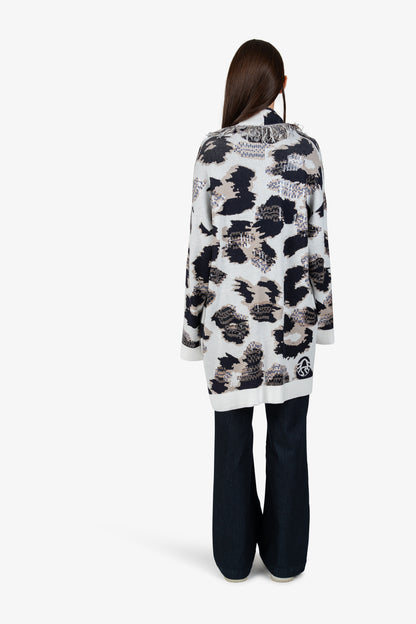 Knitted Coat with Shawl Collar