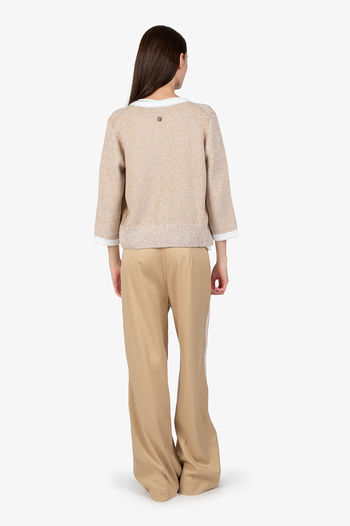 Cardigan with Stand-up Collar