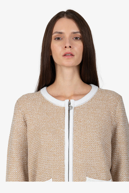Cardigan with Stand-up Collar