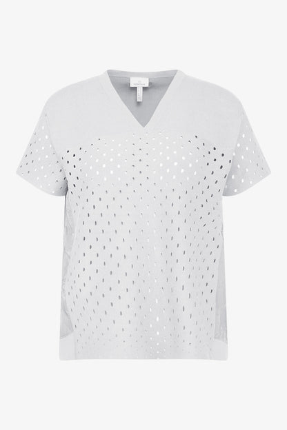 V-neck Jumper with Short Sleeves