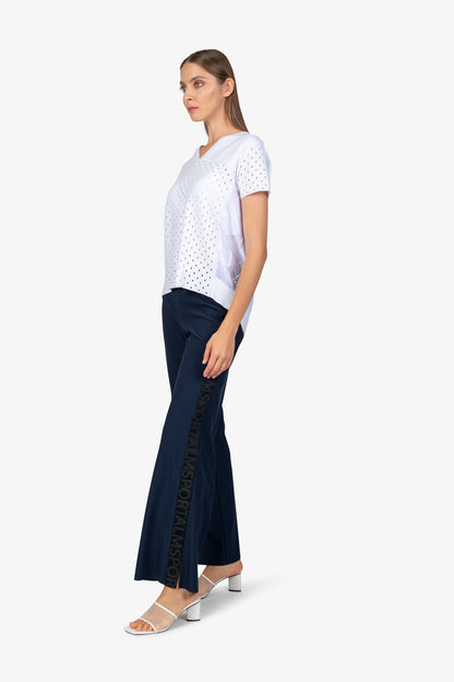 V-neck Jumper with Short Sleeves