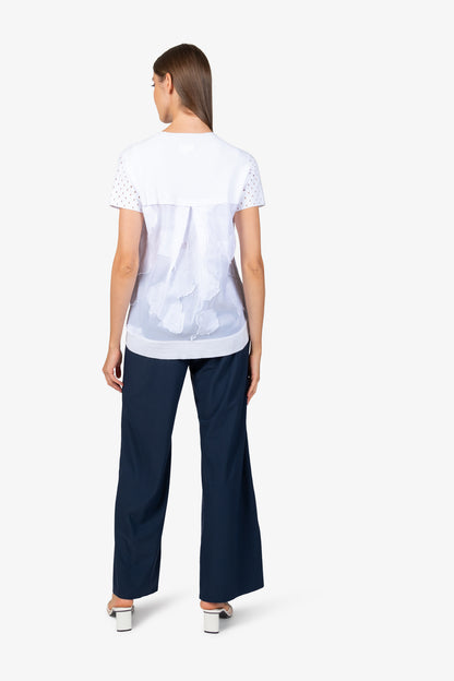 V-neck Jumper with Short Sleeves