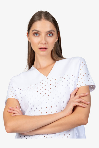 V-neck Jumper with Short Sleeves