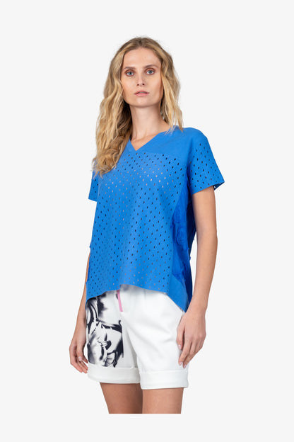 V-neck Jumper with Short Sleeves