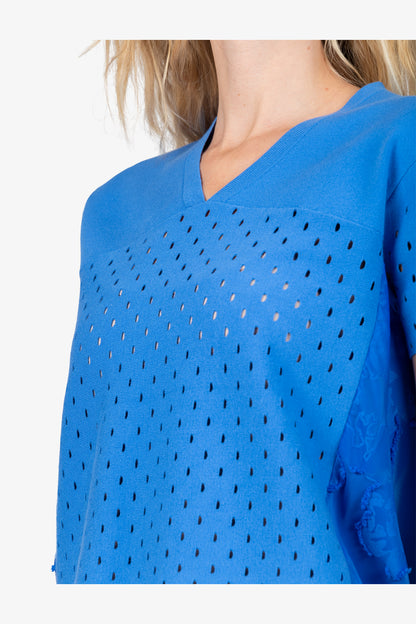 V-neck Jumper with Short Sleeves
