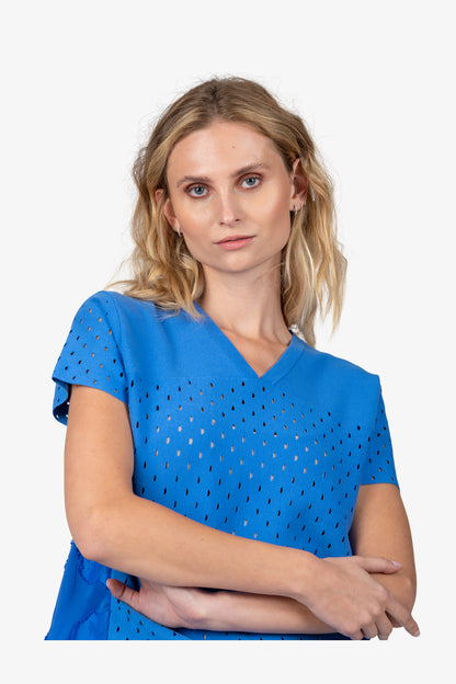 V-neck Jumper with Short Sleeves