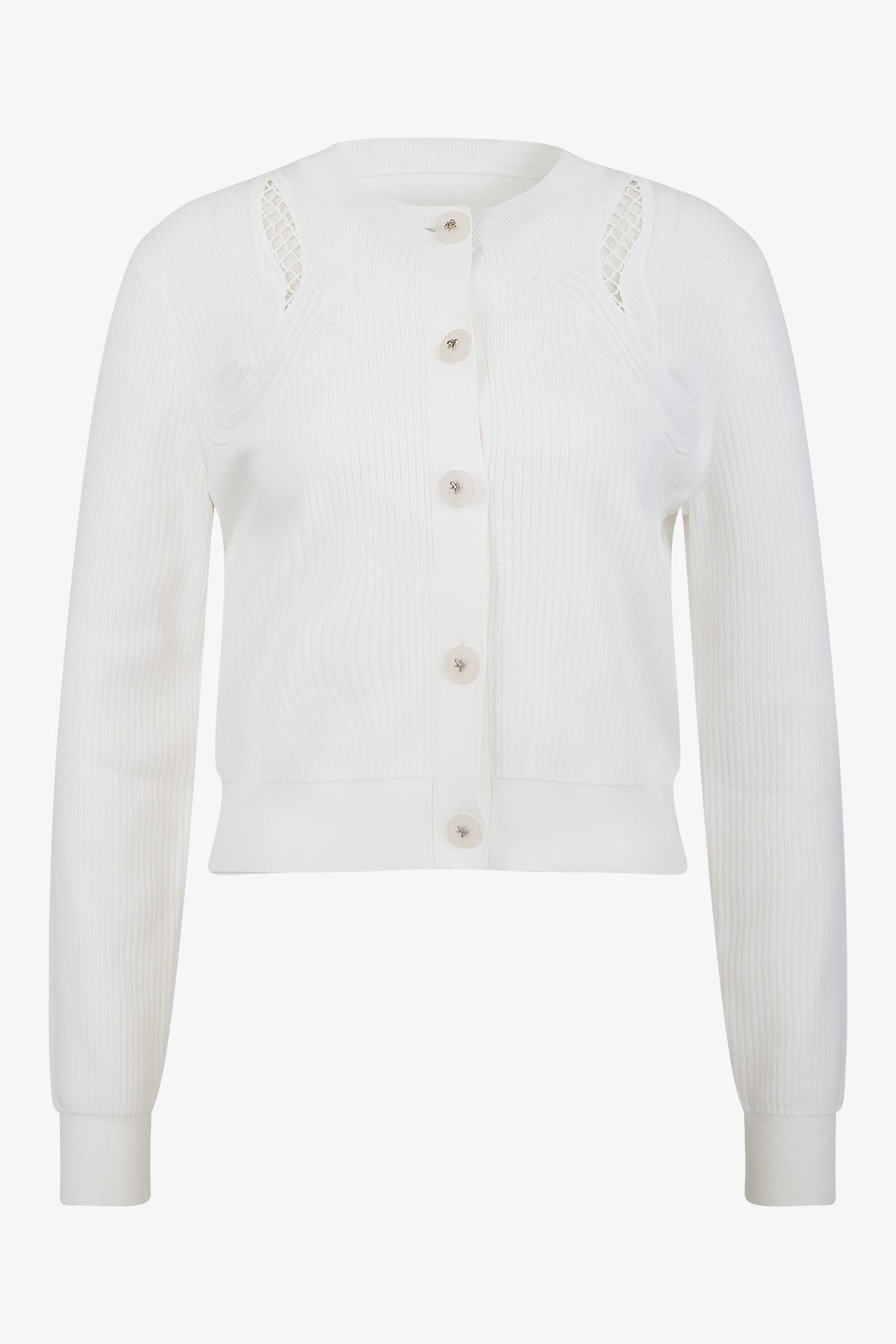 Cardigan with Round Neckline