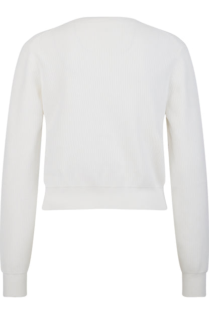 Cardigan with Round Neckline