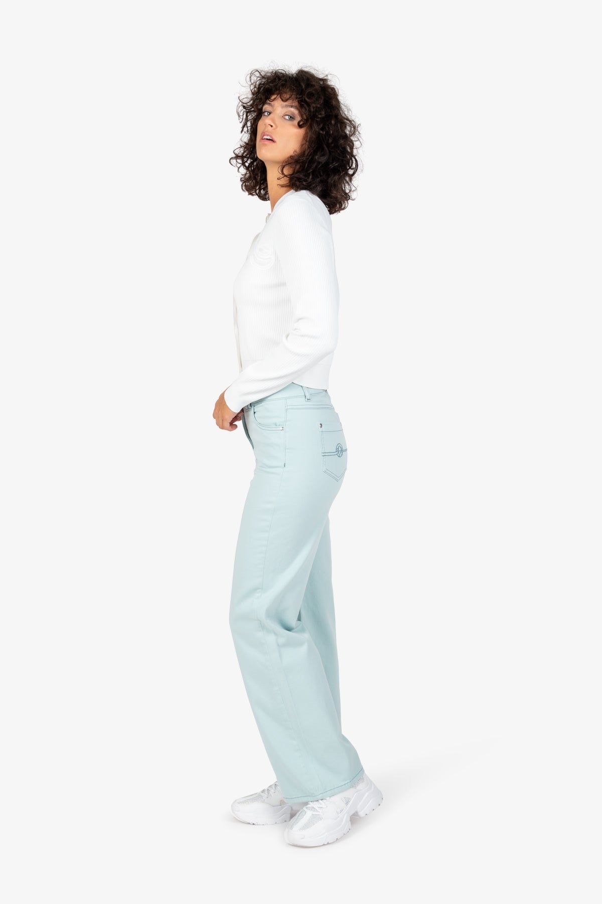 Cardigan with Round Neckline