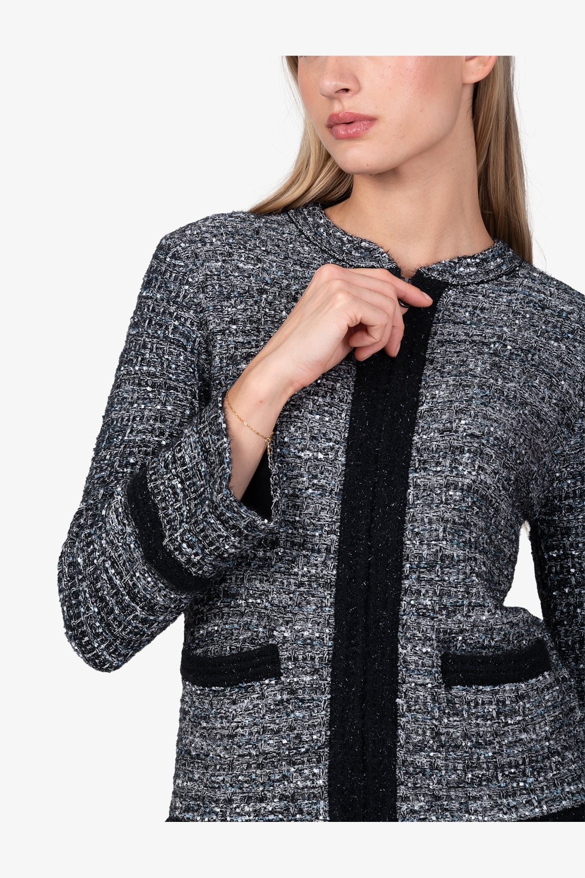 Cardigan Made in High-quality Material Mix
