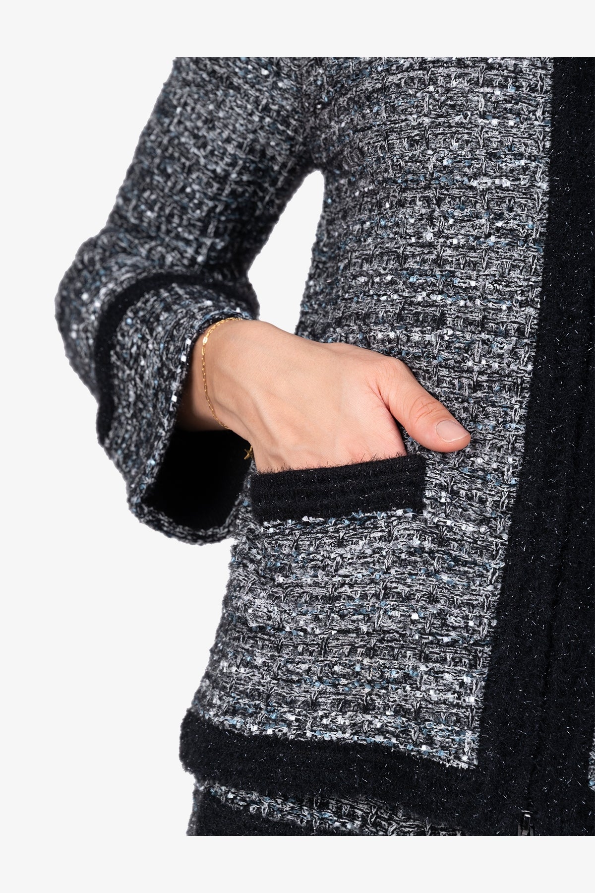 Cardigan Made in High-quality Material Mix