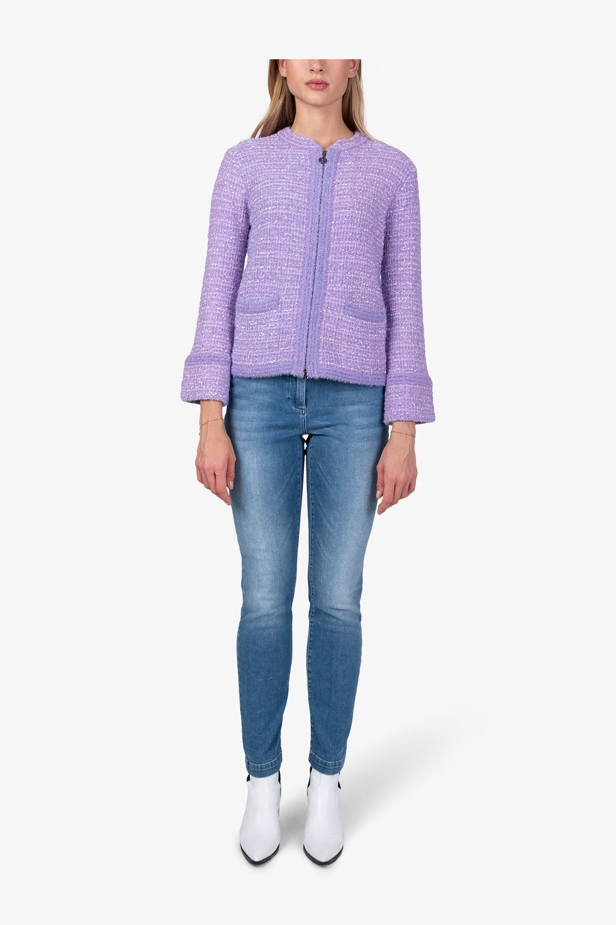 Cardigan Made in High-quality Material Mix