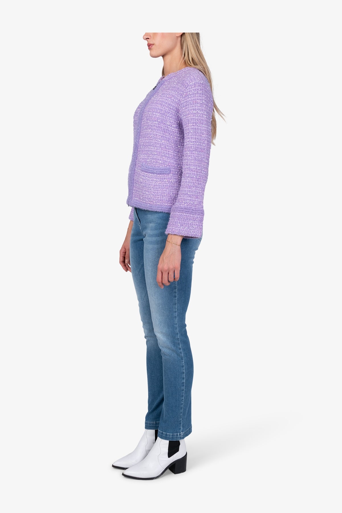 Cardigan Made in High-quality Material Mix
