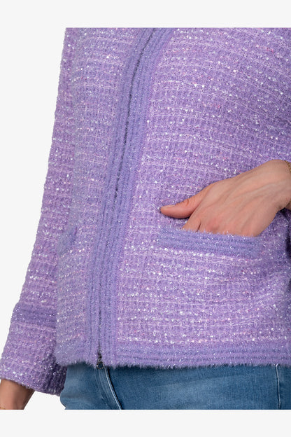 Cardigan Made in High-quality Material Mix