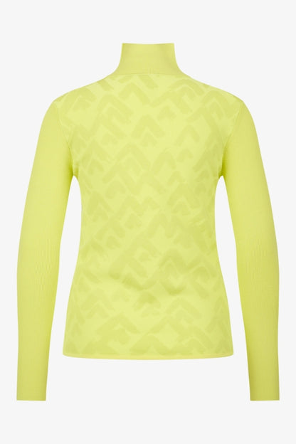 Turtleneck Jumper with Mountain Motif Graphic