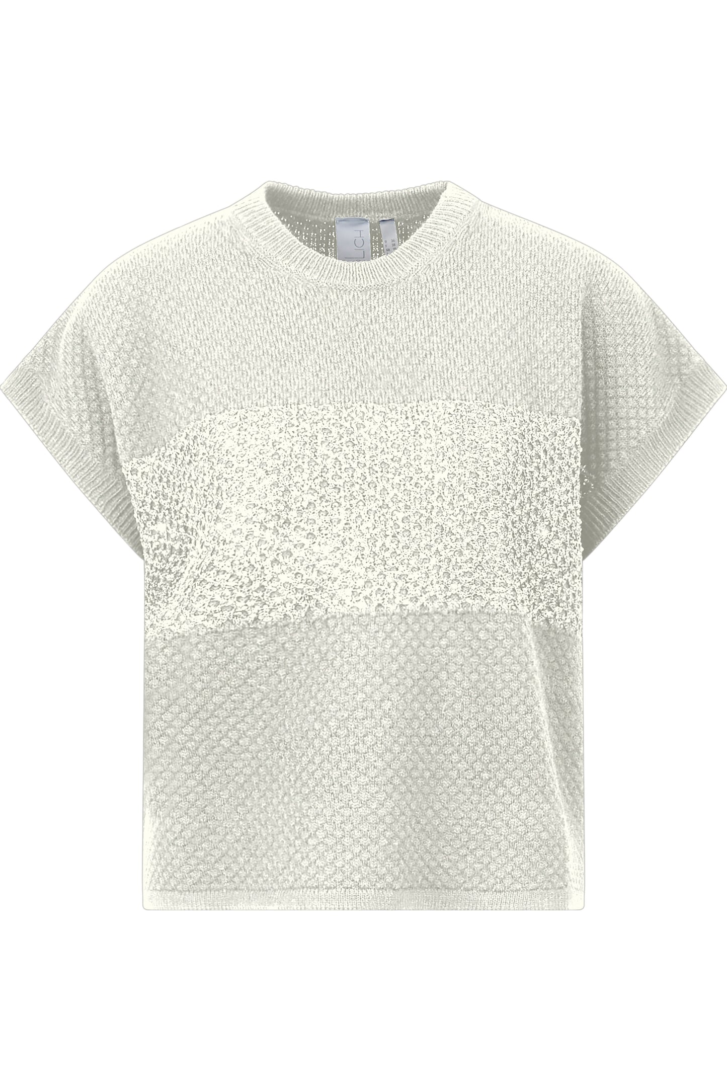 Sleeveless Jumper with Sequinned Knit