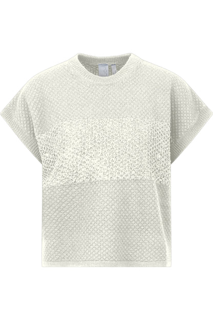 Sleeveless Jumper with Sequinned Knit
