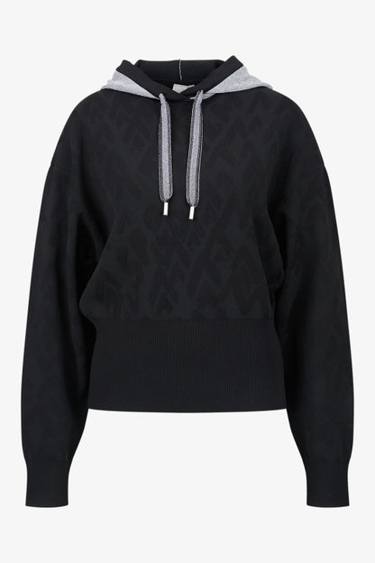 Hoody with Mountain Motif Graphic
