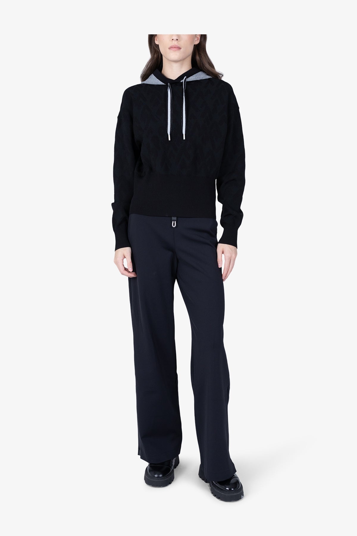 Hoody with Mountain Motif Graphic